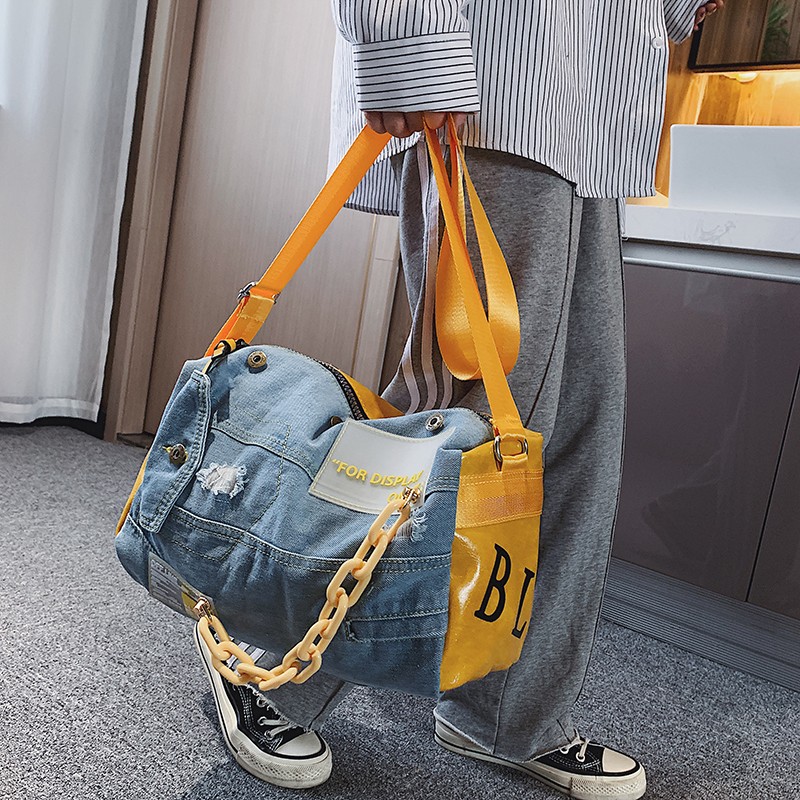 Women Bags Jeans - Sac à bandoulière en jean bleu