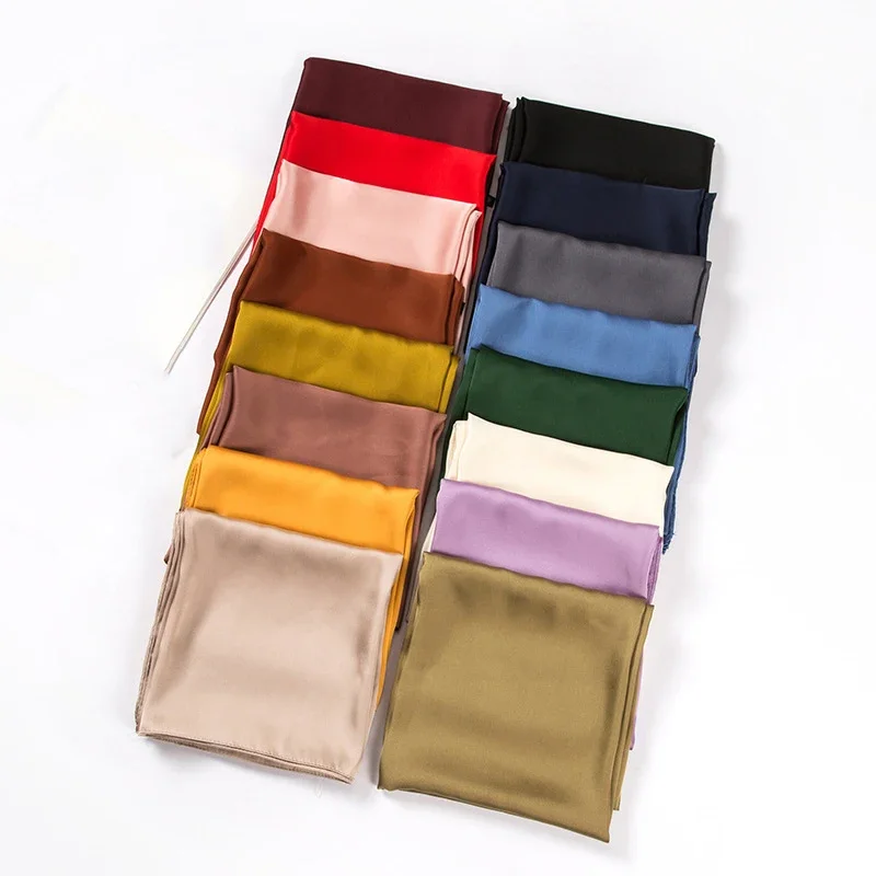 Women Bags Wholesale - Écharpe en Satin pour femmes, couleur