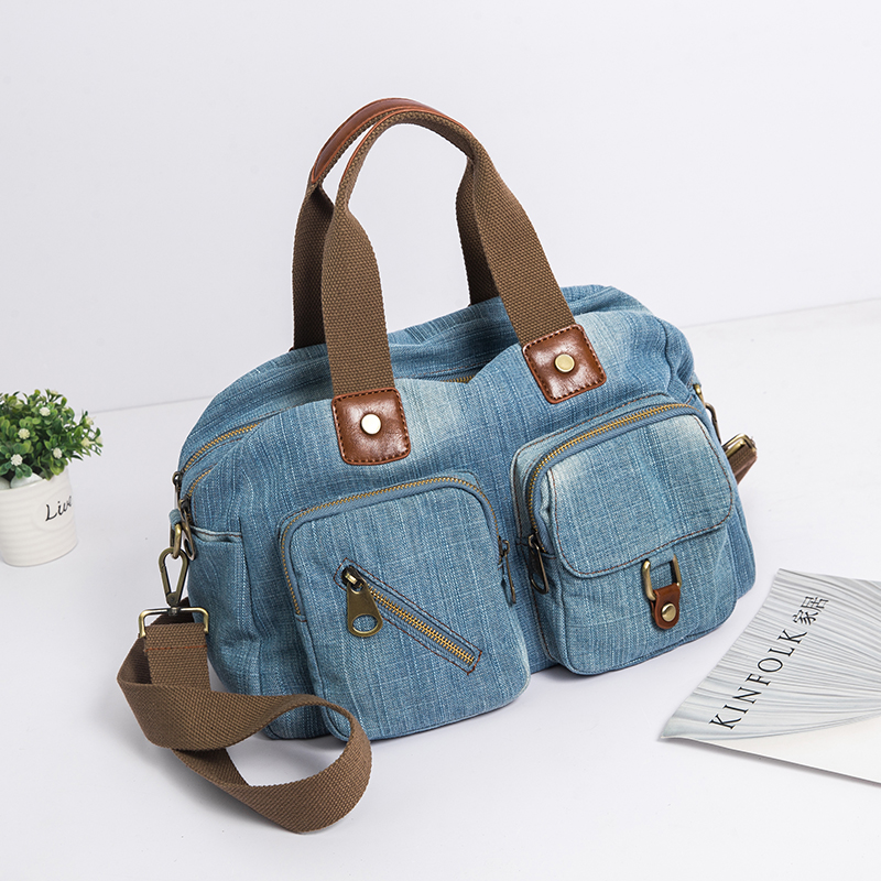 Women Bags Jeans - Annmouler 2022 Designer Sac fourre-tout décontracté