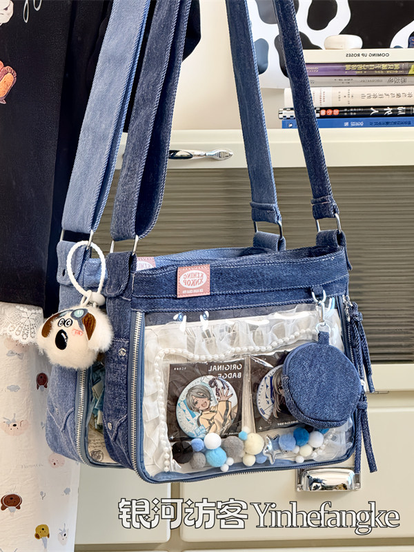 Women Bags Jeans - JIAERDI Harajuku Denim Ita sacs femmes