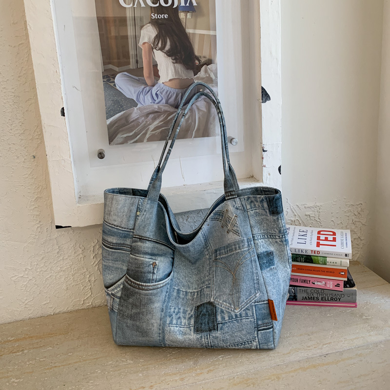 Women Bags Jeans - Sac à main en jean SHELKSBAG