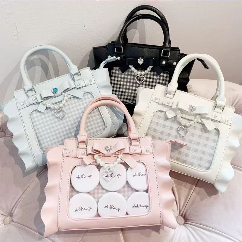 Women'S Vegan Bags - Harajuku carré rose Ita sac femmes