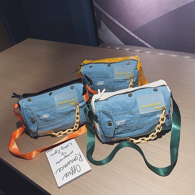 Sac à bandoulière en jean bleu - Women Bags Jeans avis et prix