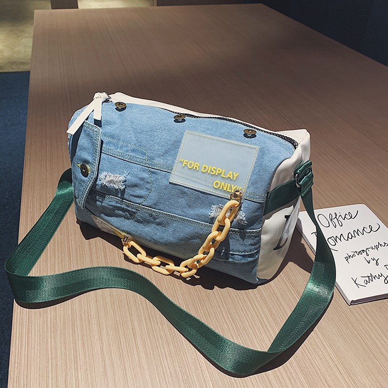 Sac à bandoulière en jean bleu - Women Bags Jeans avis et prix