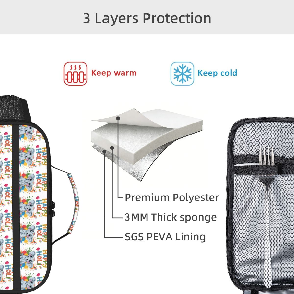 Sac à déjeuner isotherme Happy - Women Bags India avis et prix