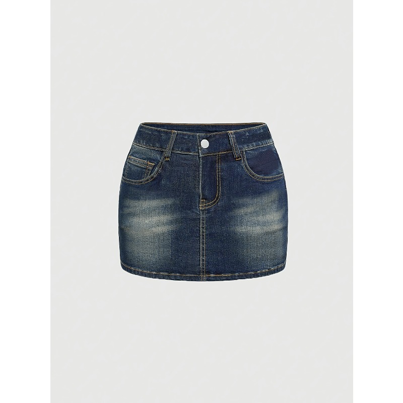 Jupe courte en jean rétro d'ét - Women Bags Jeans avis et prix