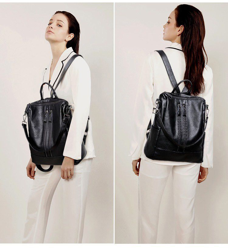 Sac à dos d'école en cuir soup - Women Bags Deals avis et prix