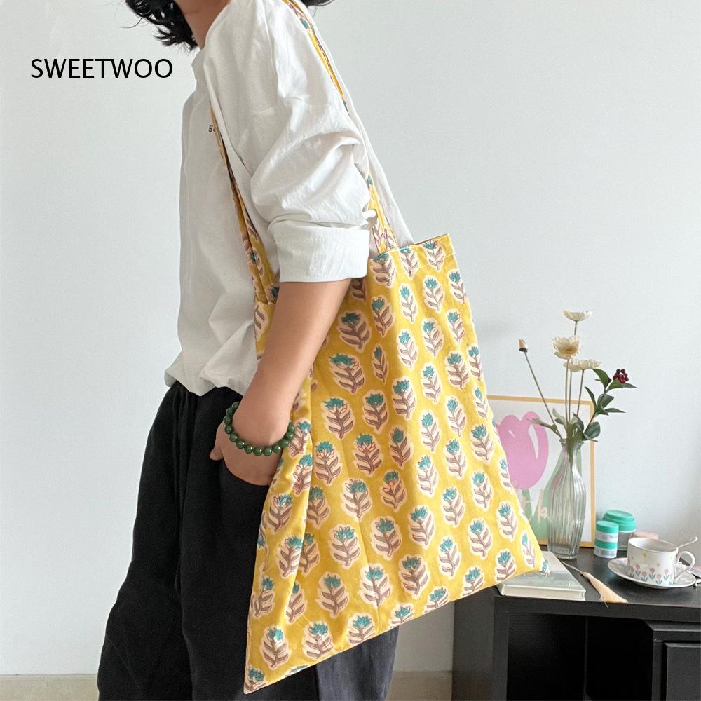 Sac tissé doux à imprimé végét - Women Bags India avis et prix