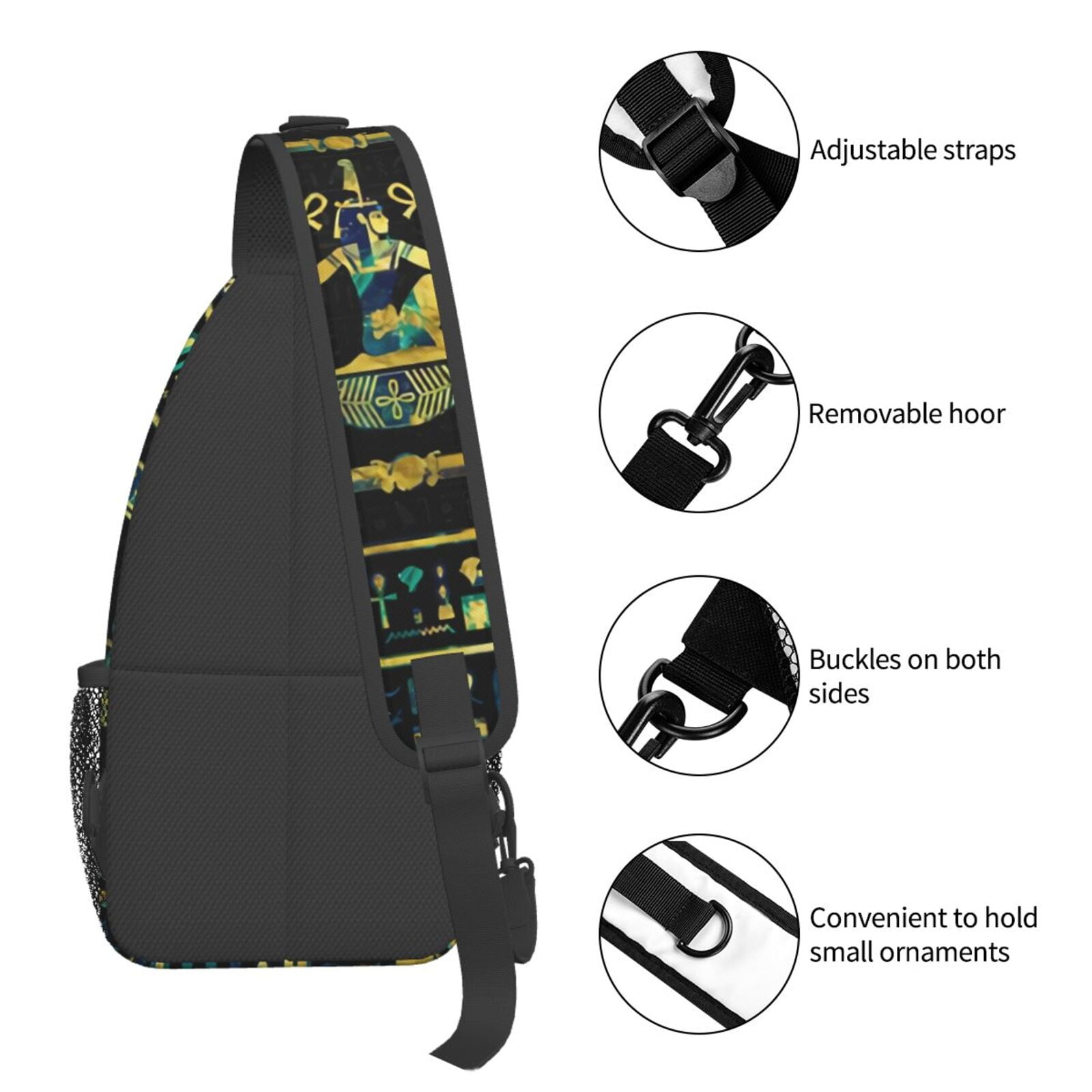 Hiéroglyphes égyptiens doré in - Women Bags India avis et prix